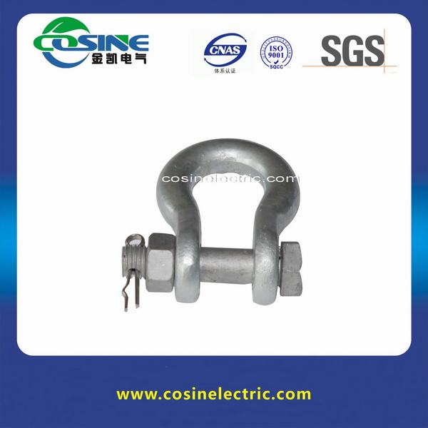 Hot DIP Galvanized Drop Forged Steel Anchor Shackle (U Type)