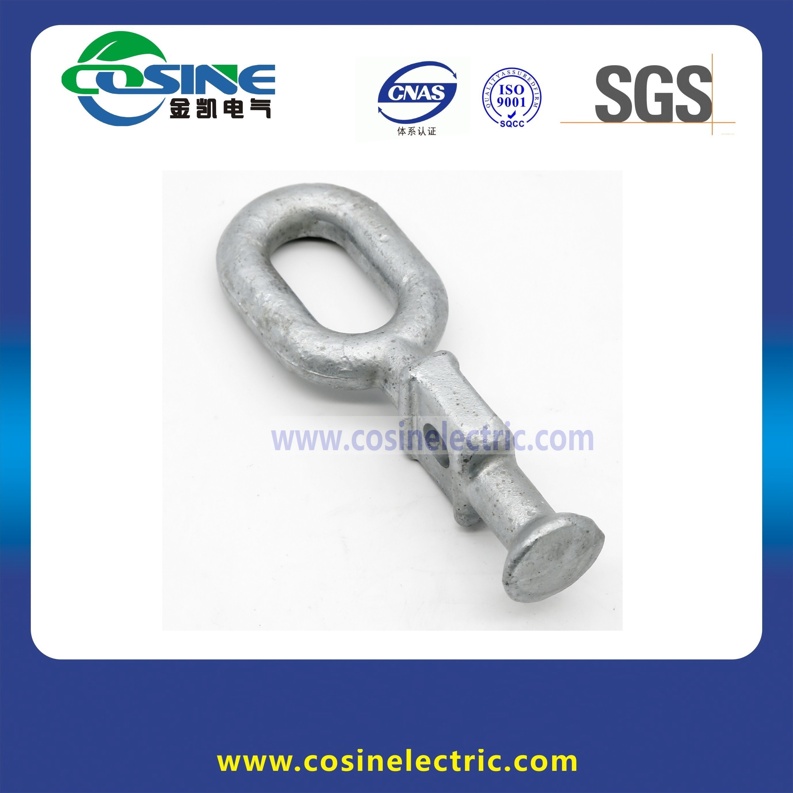 
                        Hot DIP Galvanized Forged Ball Eyes for Insulator Connection
                    