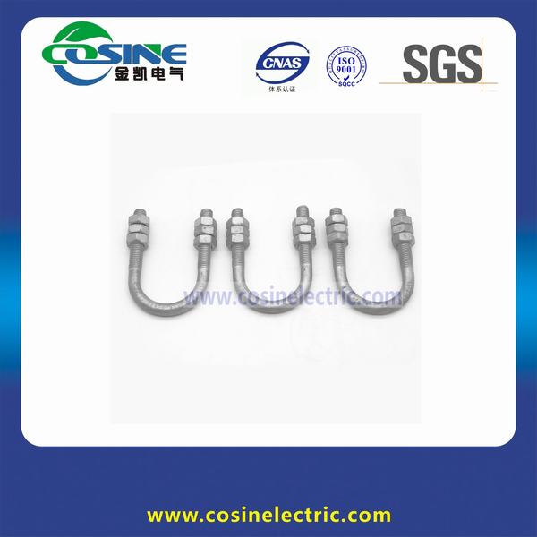 Pole Line Hardware Galvanized U Bolts with Nut and Washer