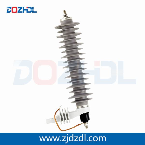 China 
                        30-33kv 10ka Polymer Housed Zinc Oxide Surge Arrester Hy10W-33L
                      manufacture and supplier