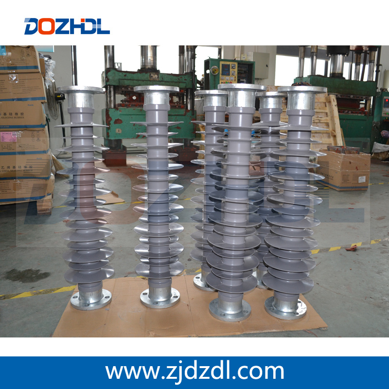 China 
                66kv, 69kv 10kn, Composite Slicone Rubber Post Insulator Used in High Voltage Fzsw-66
              manufacture and supplier