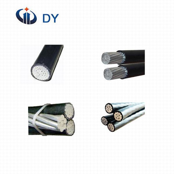 China 
                        0.6/1 Kv AAC Conductor Triplex Overhead Cable
                      manufacture and supplier