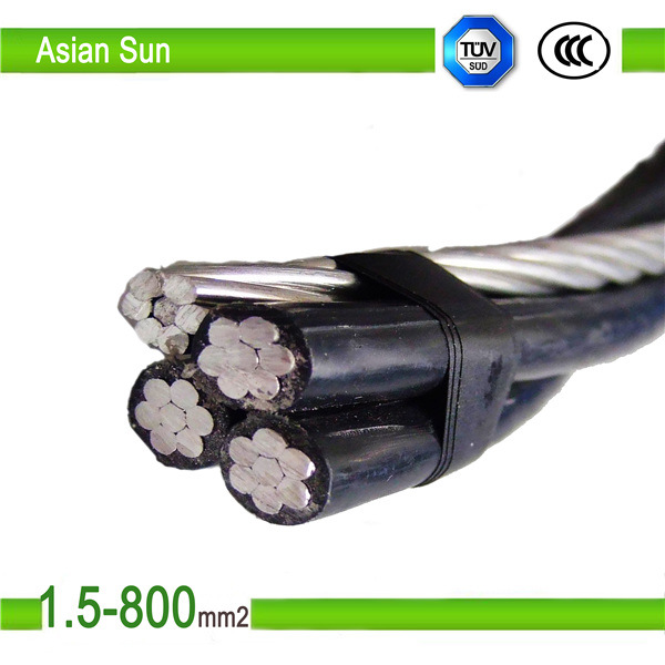 
                Al/Alumininum Alloy Core Natural Color XLPE Insulated Aerial Overhead ABC Cable
            