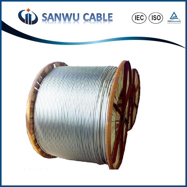 
                Cable desnudo ACSR conductor de aluminio Acero reforzado para transmisión de potencia
            