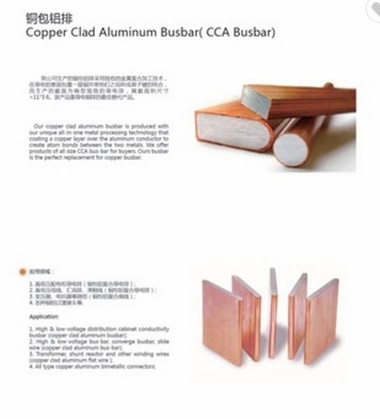 Chine 
                                 Vêtu de cuivre aluminium Bi-Metal CCA la plaque de transition de la barre omnibus                              fabrication et fournisseur