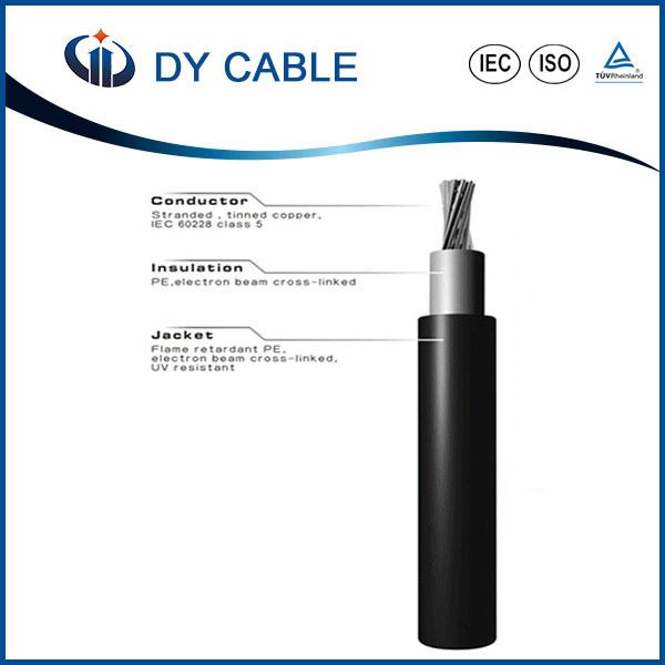 Китай 
                                 Фотоэлектрических кабель PV1f 4AWG 600V/1000V солнечных лучей устойчив кабель                              производитель и поставщик