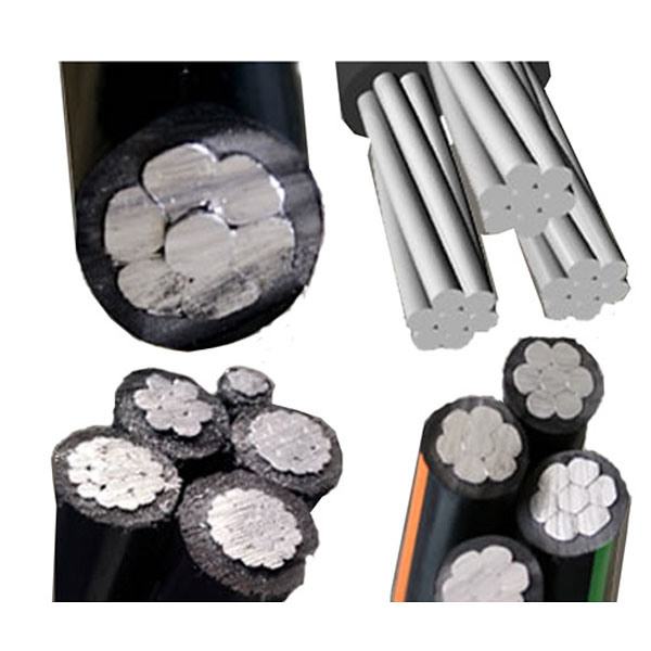 PVC XLPE Insulated Aluminum Wire 4X50 mm2 ABC Cable
