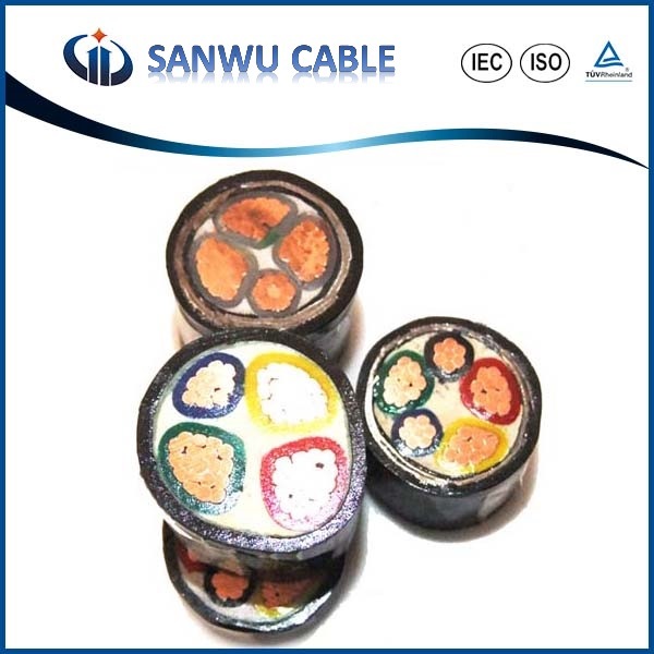 PVC or XLPE Insulated 3 Core 4 Core Cable 10mm2 120mm Copper Armoured Electric Power Cable