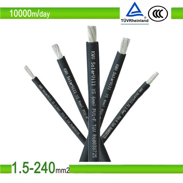 China 
                                 Cable de cobre estañado DC Cable Solar PV1-F2*4mm2                              fabricante y proveedor