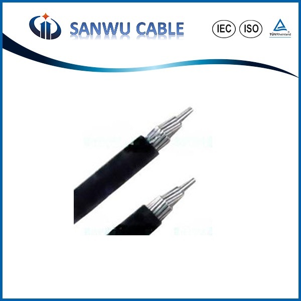 China 
                Triplex Service Drop XLPE aluminio aéreo encapsulado aislado de 2/0 AWG Cable
              fabricante y proveedor