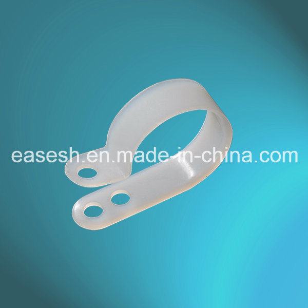 3.2mm Plastic White Cable Hold R Type Clamps with UL