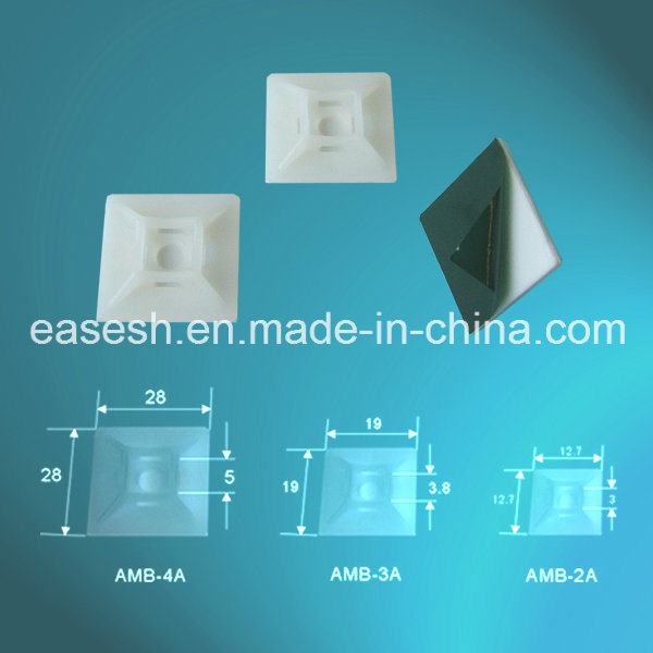 
                                 Fabricados en China Autoadhesivas Bases de montaje de bridas de nylon                            