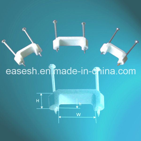 China 
                        Double Nail Flat Cable Clips
                      manufacture and supplier