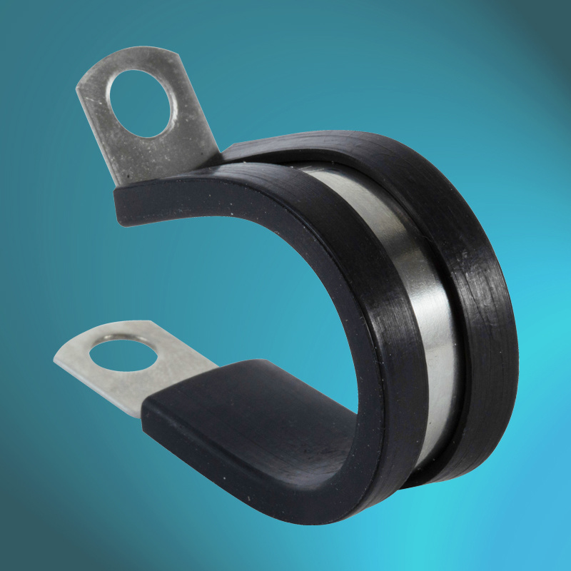 
                European Standard Black Rubber Steel Cable Clamps with ISO9001
            