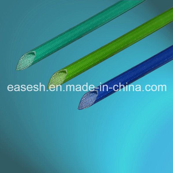 China 
                        Fiberglass Coated with Silicone Braided Cable Sleeving
                      manufacture and supplier