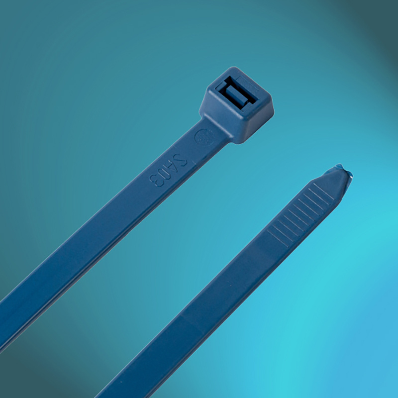 High-Visibility Blue Metal Detectable Cable Ties for Food Safety