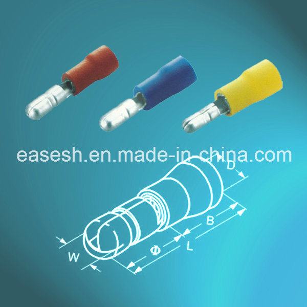 ISO 9001 Electrical Solderless Male Bullet Crimp Terminals