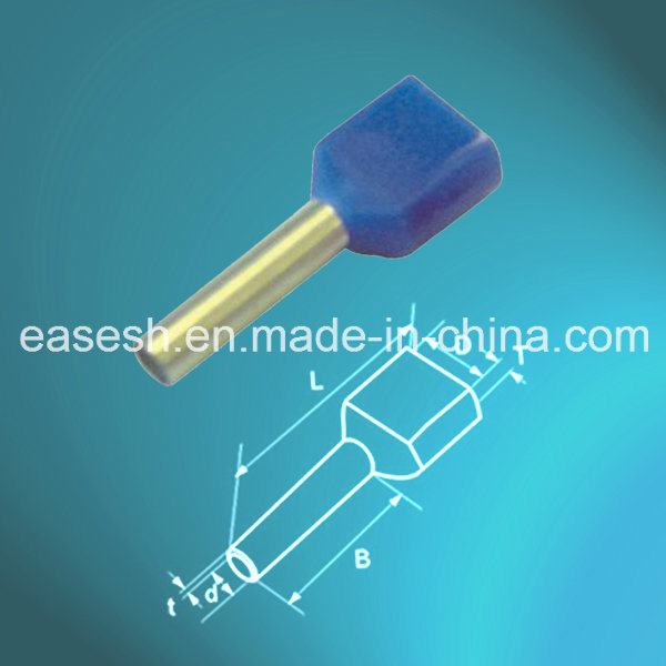 Insulated Twin Entry Copper Cable Ferrules