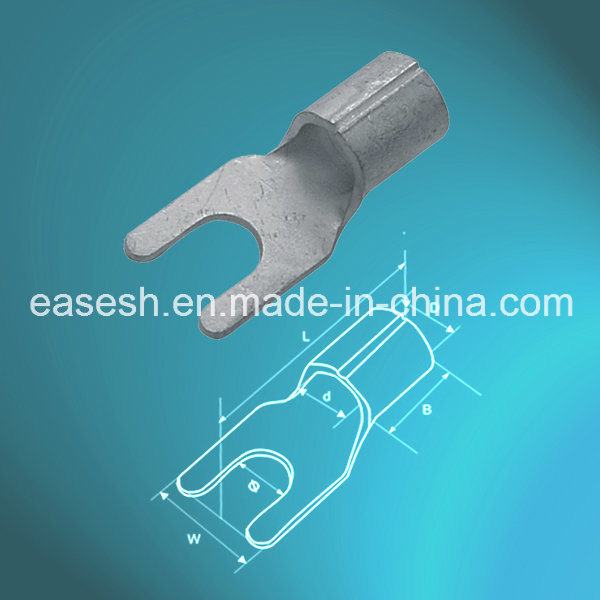 Manufacture Naked Electrical Copper Fork Spade Terminals