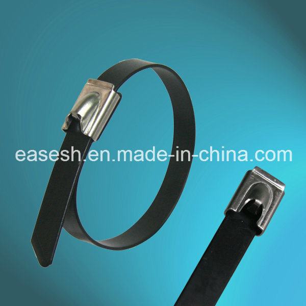 China 
                        Manufacture PVC Coated Ball Lock Stainless Steel Cable Ties
                      manufacture and supplier