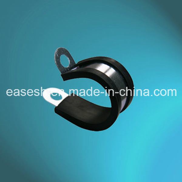 R Type Steel Cable Clamp with Rubber (German Standard)