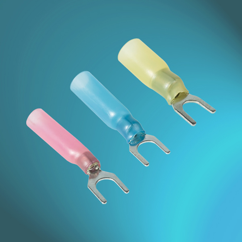 China 
                Red Blue Yellow Heat Shrink Waterproof Spade Fork Terminals
              manufacture and supplier