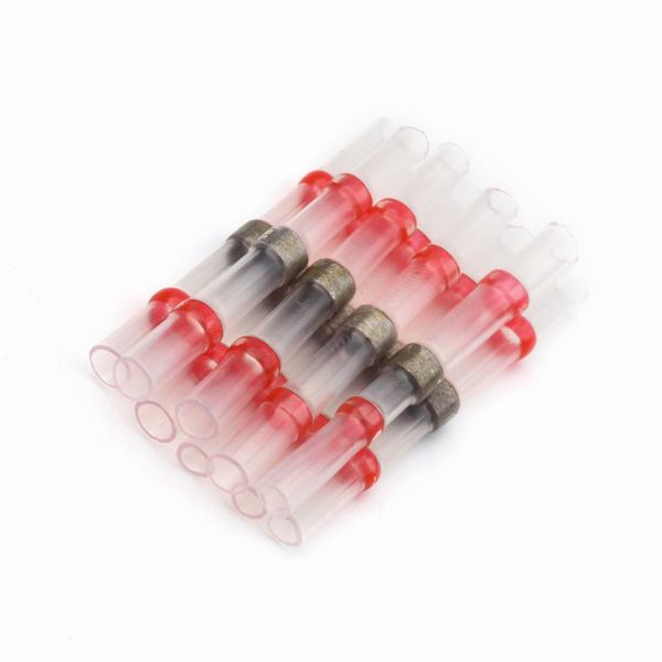 China 
                        Red Solder Seal Butt Connectors Heat Shrink Insulated Terminals
                      manufacture and supplier