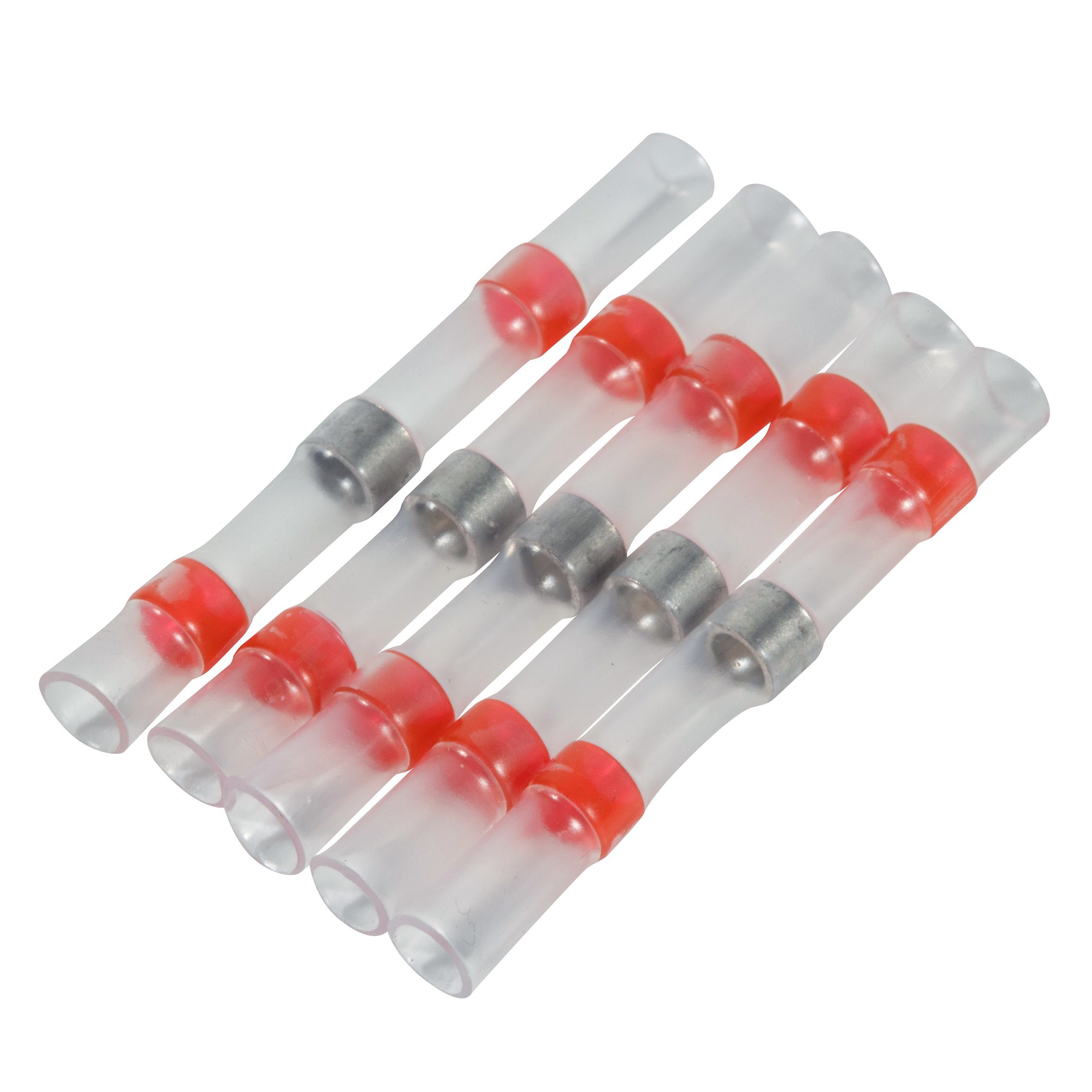 Red Waterproof Heat Shrink Solder Seal Wire Sleeves Butt Connectors with IP68 CE