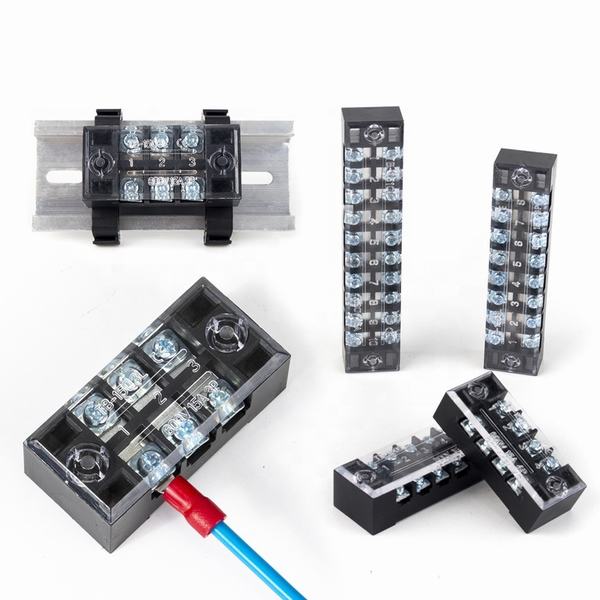 China 
                        Tb1503 Double Row Screw Terminal Fixed Type Terminal Blocks
                      manufacture and supplier