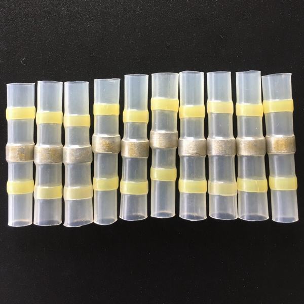 China 
                        Yellow Color Waterproof Heat Shrink Solder Butt Connectors
                      manufacture and supplier