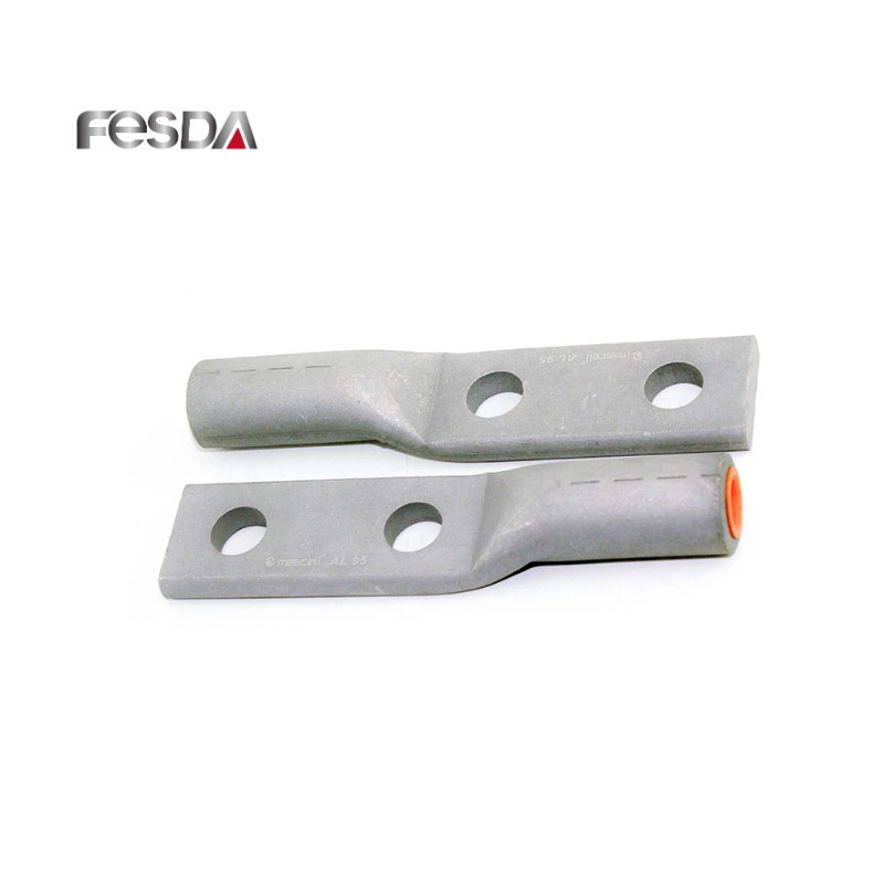 China 
                Two-Hole Aluminum Compression Terminal Cable Gland Terminal Lug Types Compression Cable Lug
              manufacture and supplier
