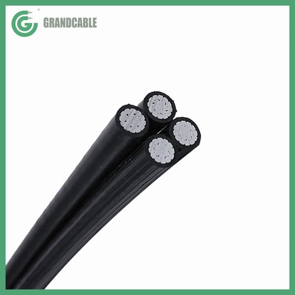 0.6/1kV 3X70+1X54,6mm2 Twisted ABC Aerial Bundled Overhead Cable NF C 33-209