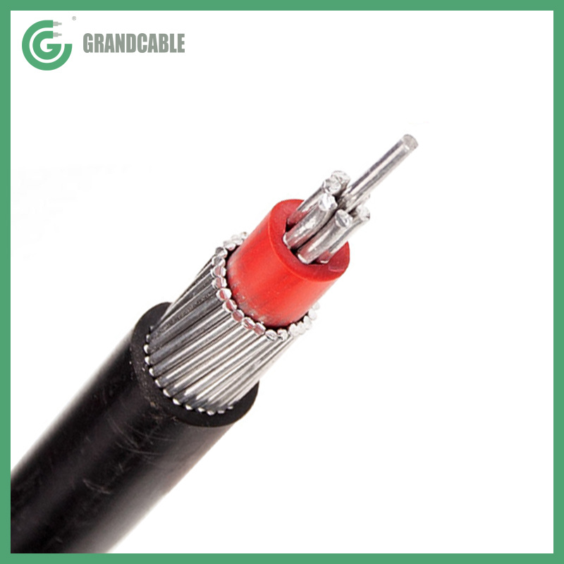0.6/1kV Aluminum LV Concentric Service Cable Electric power cable with Netural Screen
