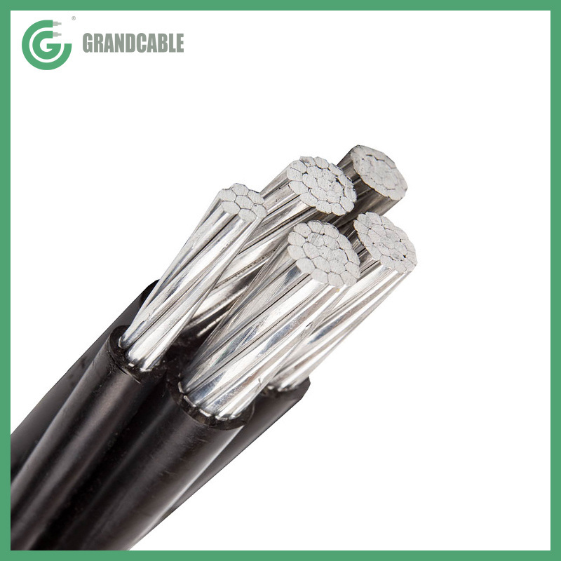 
                Câble conducteur 0.6/1kV ABC LV câble d′alimentation 3x185+120+16 mm2 MDPE isolé avec câble résistant aux UV
            