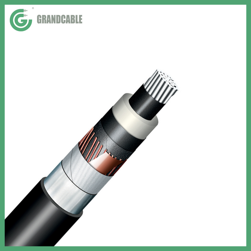 
                1000 mm2 76/132kV 145kV 1C XLPE AL/XLPE/CWS/AL/PE-Kabel IEC 60840
            