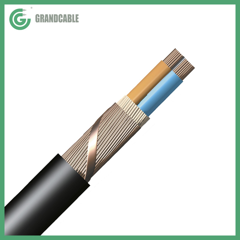 
                Single Core de baja tensión del cable de alimentación 4x35mm2 N2XCH XLPE/CU/CWS/LSF 0.6/1kV
            