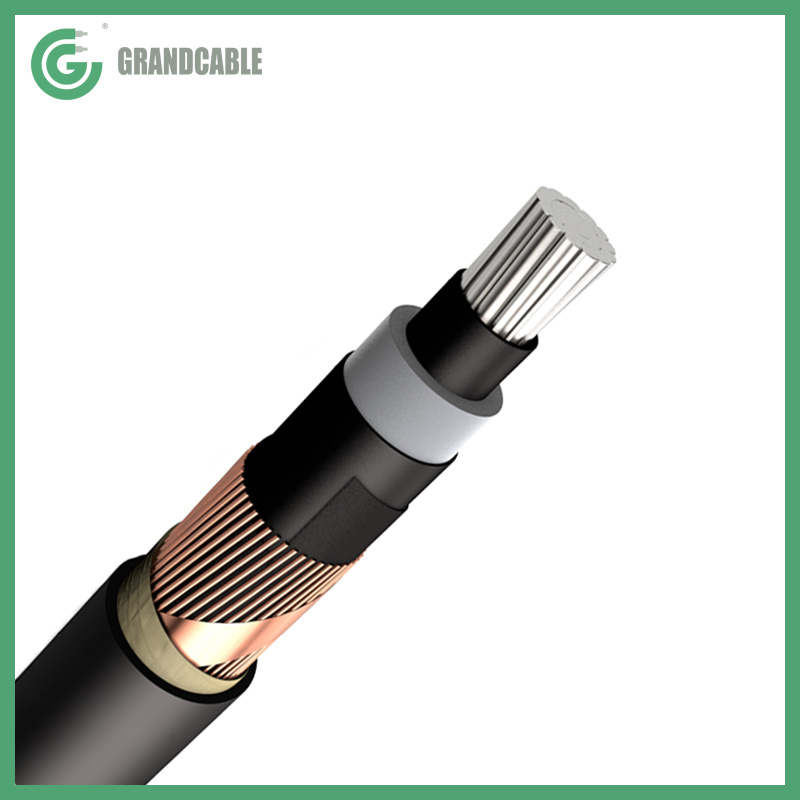 6.6kV XLPE Insulated AL Aluminum Conductor Short Circuit Screen Underground Cable
