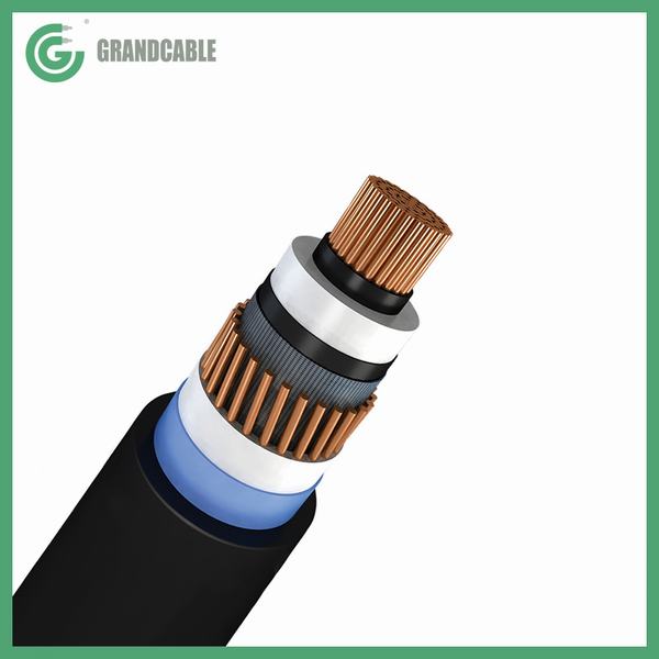 64/110kV 123kV Copper Conductor, XLPE Insulated, Wire Screened, Aluminum Laminated PVC/PE Cable