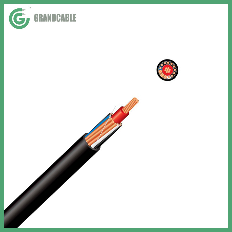 OEM Spilt Concentric Cable Airdac SNE Service Copper Cable with Communication Cores 0.6/1kV