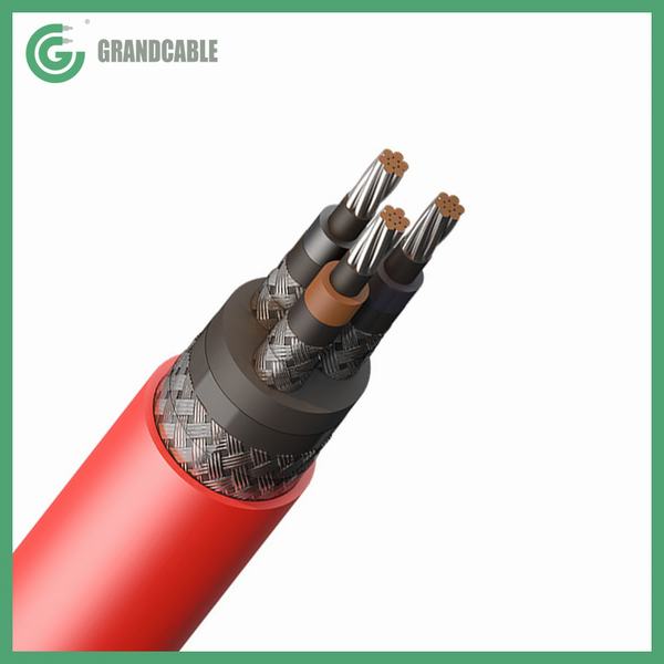 RFOU 8.7/15kV EPR/EPR/TCWB/EVA Flexible Rubber MV Power Cable