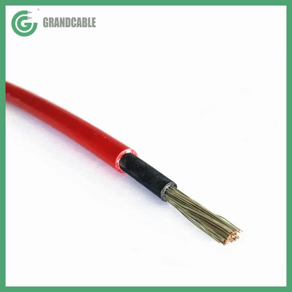 
                                 CAVO SOLARE 1X6MM2 1.8 KV CC - 0.6 / 1 KV AC PV Cable 6 mm2 rosso                            
