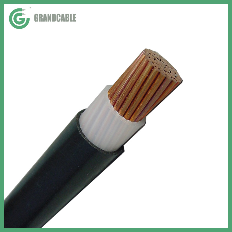 
                Einadrig, 1 x 95 mm2, Kupfer-Elektrokabel, XLPE, PVC-Ummantelung Netzkabel
            