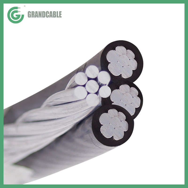 
                WIRE QUADRUPLEX 2/0AWG Overhead cable Thoroughbred 6201 ALLOY NEUTRAL MESSENGER power cable
            