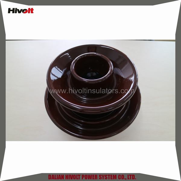 Chine 
                                 Brown broche en porcelaine isolateurs de ligne de transmission                              fabrication et fournisseur