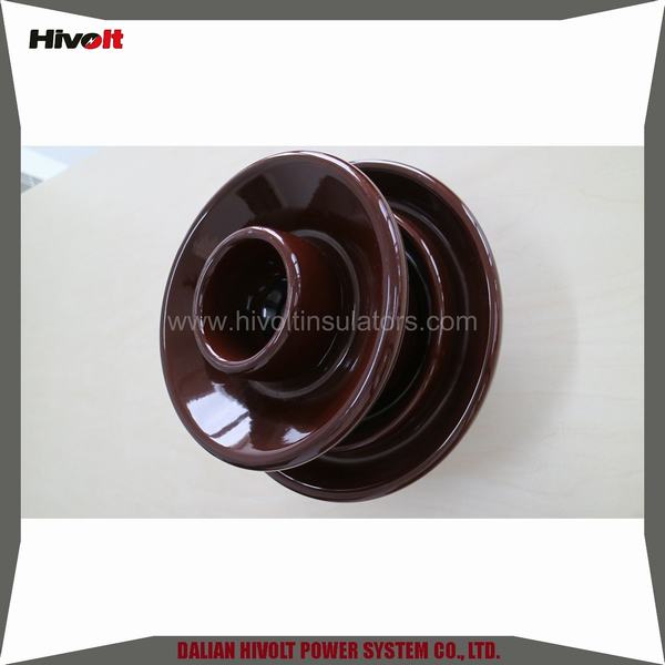 Brown Porcelain Pin Type Insulators for Transmission Lines