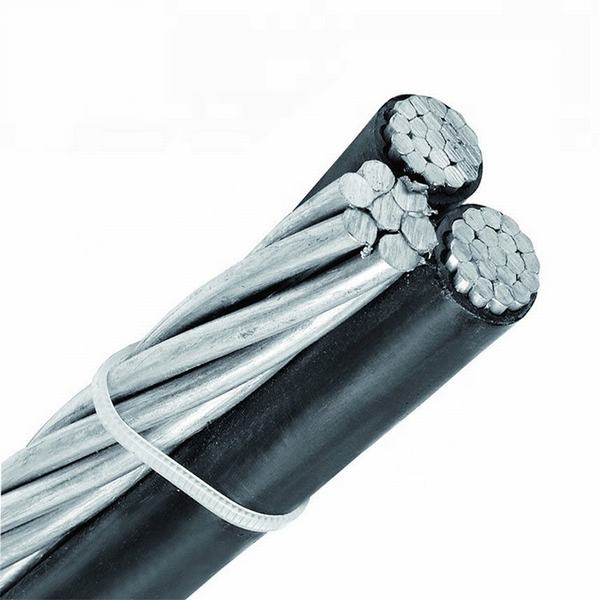 China 
                                 Kv XLPE Conductor de aluminio 0.6/1/PE Aislamiento Triplex caída de servicio de cable de 2*16+16sqmm Cable de alimentación de techo Cable ABC                              fabricante y proveedor