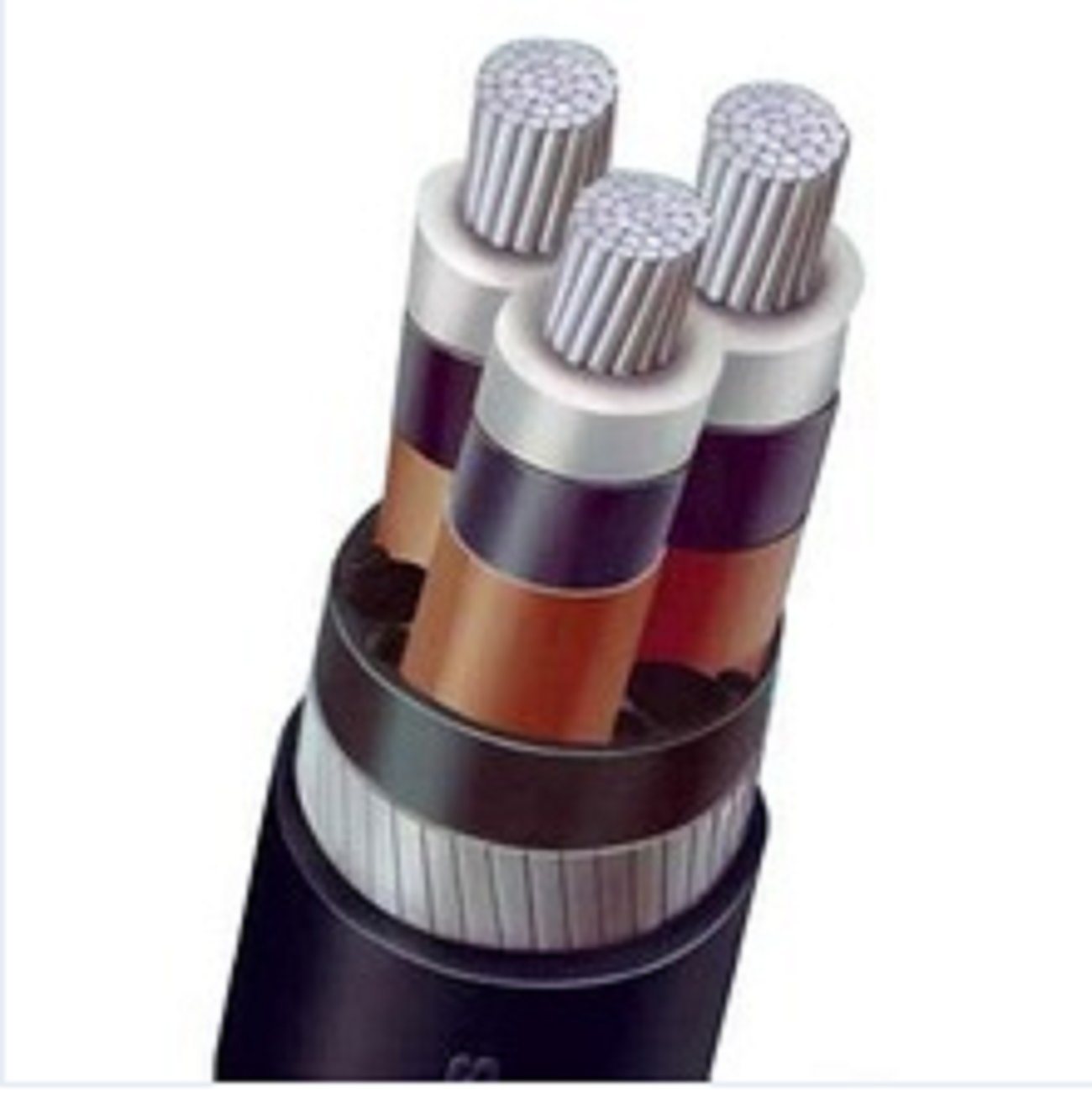
                0,6/1kV 3 Cores conductor de aluminio/cobre XLPE Potencia cubierta de PVC aislada Cable
            
