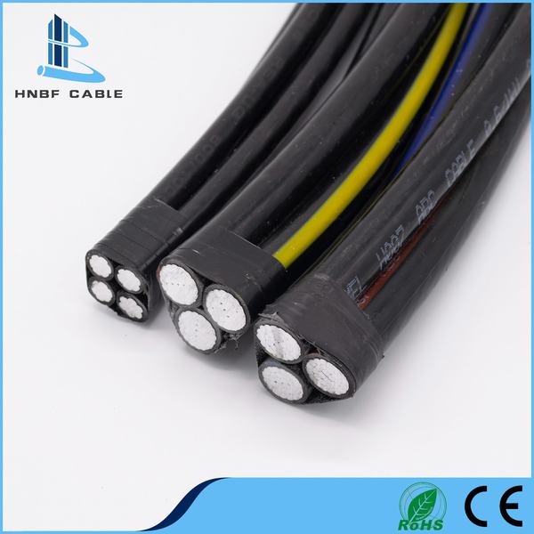 China 
                                 Aluminiumkern 0.6/1kv PET Isolierungs-elektrisches obenliegendes Kabel                              Herstellung und Lieferant