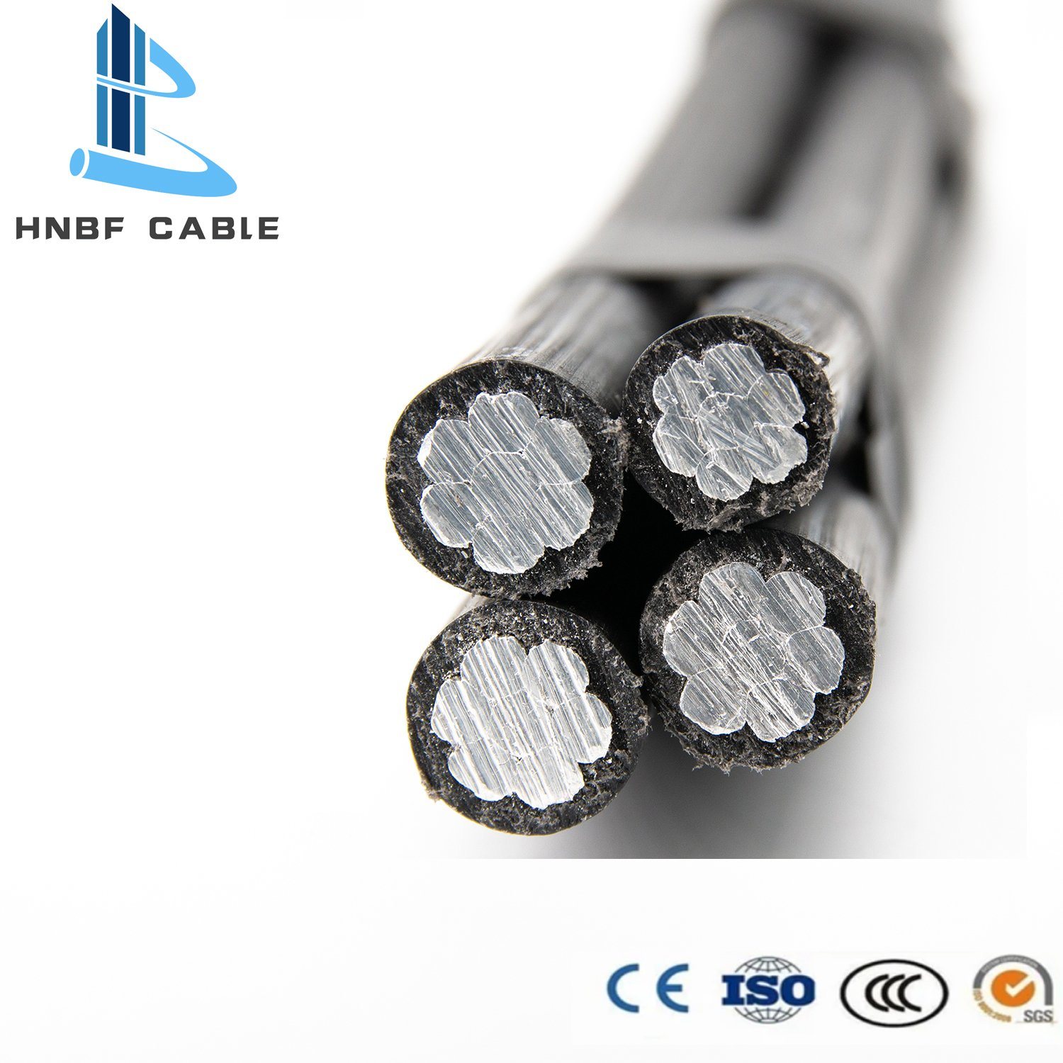 China 
                        0.6/1kv XLPE PE Insulation Overhead Aerial Aluminum Covered Line Wire ABC 300kcmil Cable
                      manufacture and supplier