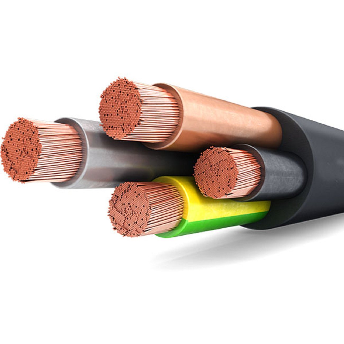 1*1.5mm2 H07rn-F Single Core Type 450/750V Epr/Pcp Trailing Rubber Cable